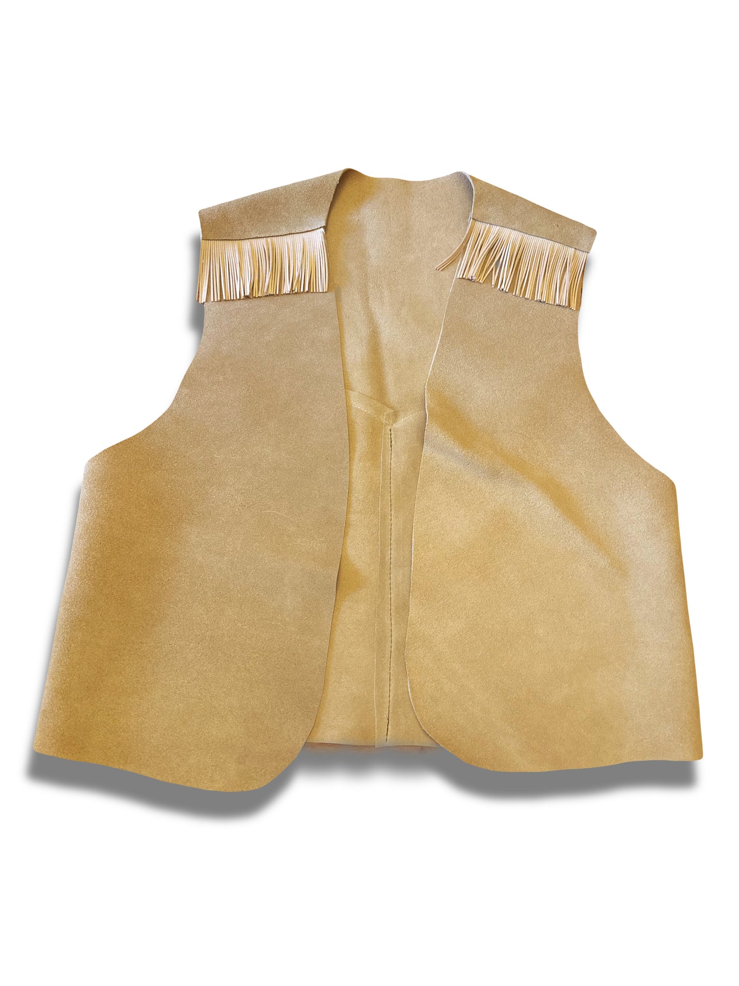 Adults Adventure Guides Leather Vest with Fringe