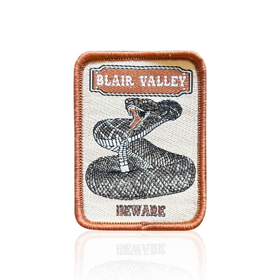 Blair Valley Rattle Snake Embroidered Patch