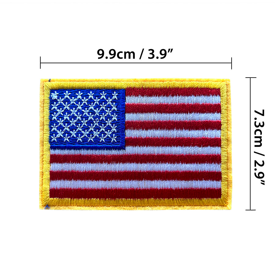 USA Flag Embroidered Patch (Large)