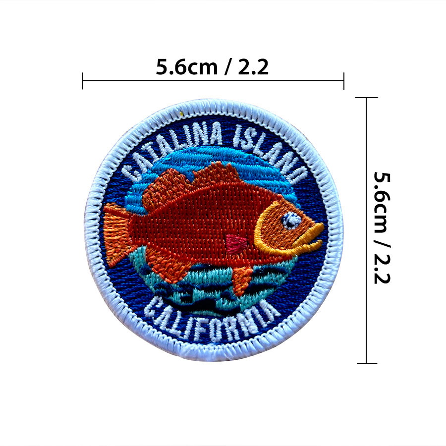 Catalina Island Garibaldi Embroidered Patch