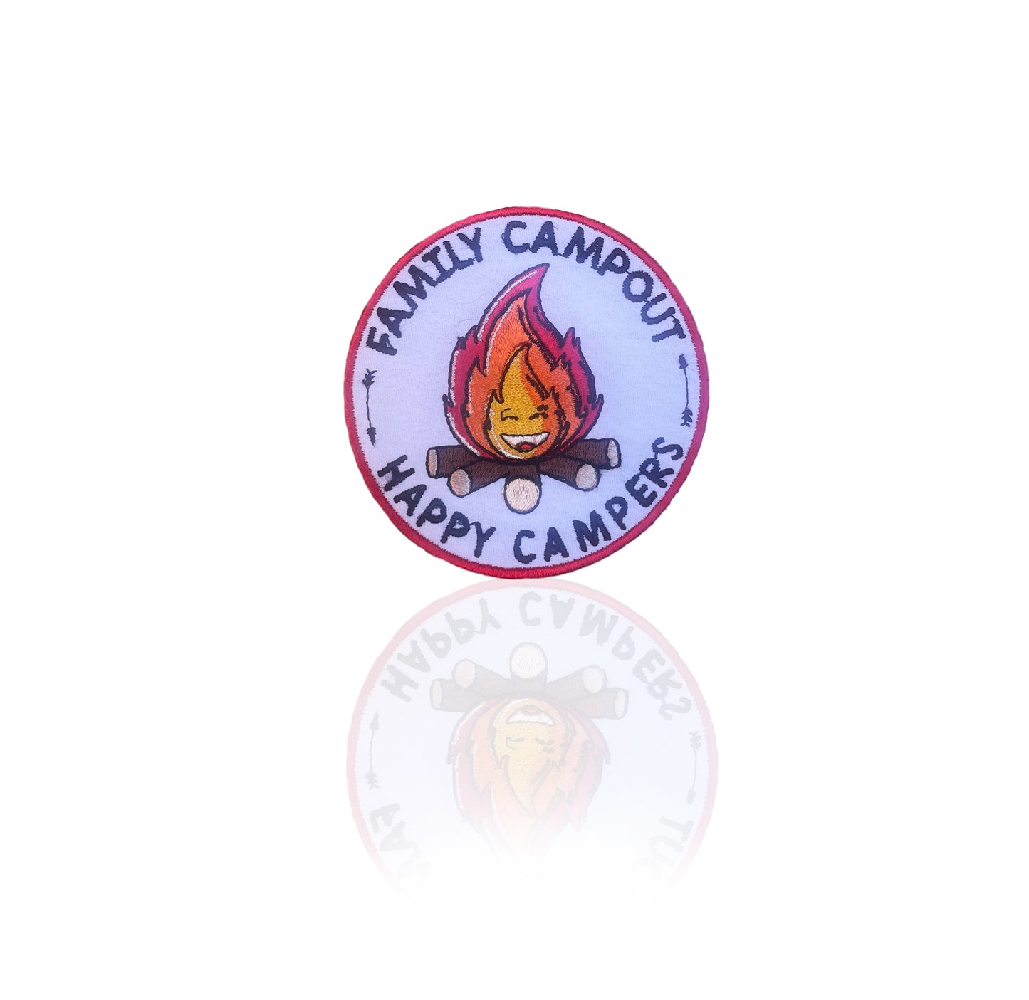 Family Campout Bonfire Embroidered Patch