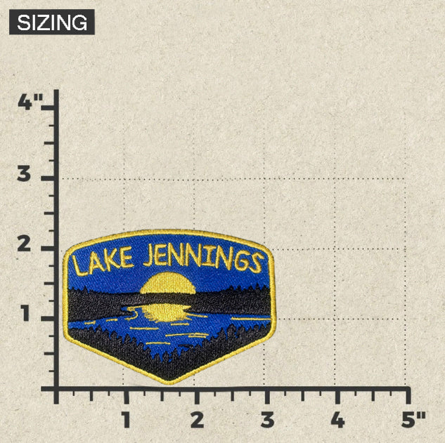 Lake Jennings Embroidered Patch