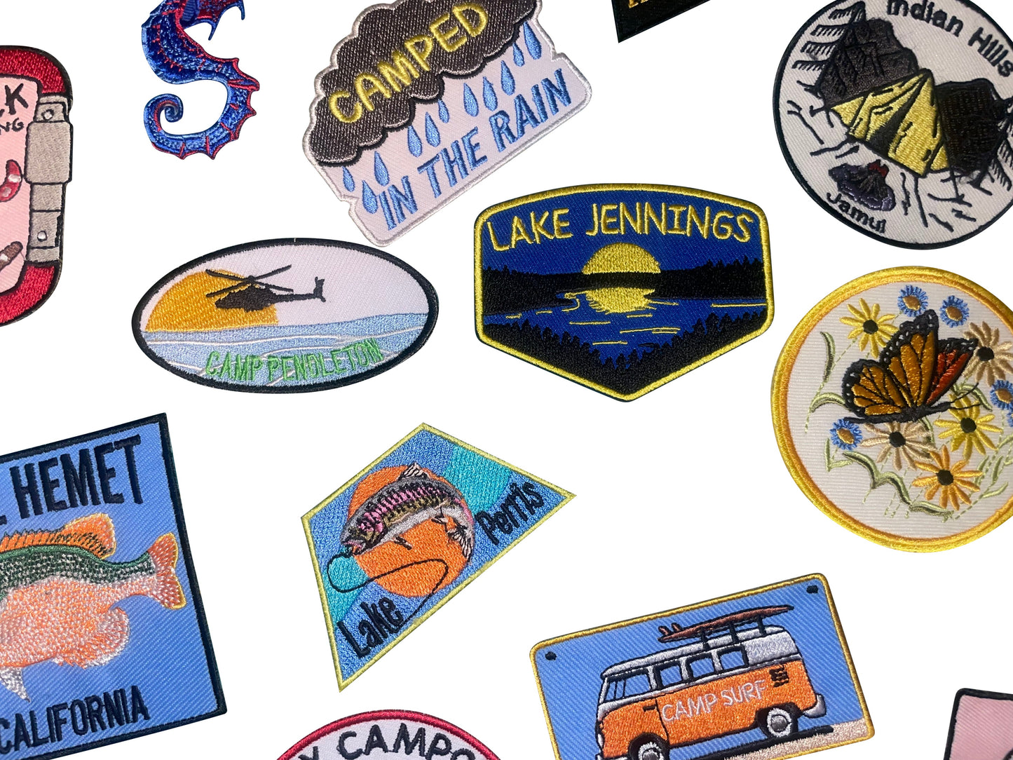 Camp Surf Embroidered Patch