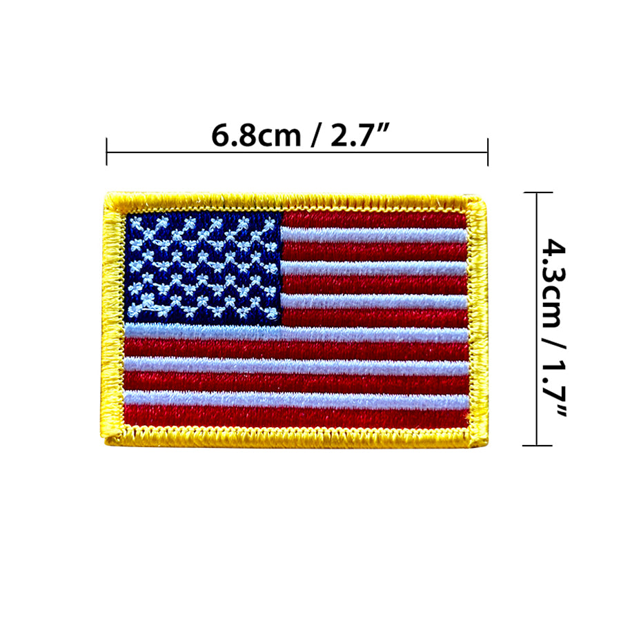 American Flag Embroidered Patch (Small Size)