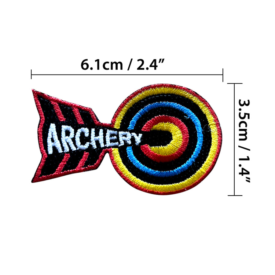 Archery Bullseye Embroidered Patch