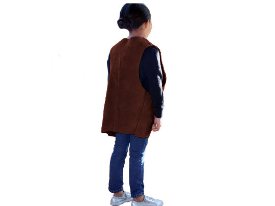 Kids Adventure Guides Leather Vest (Mahogany)