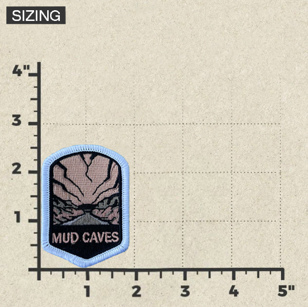 Mud Caves Embroidered Patch